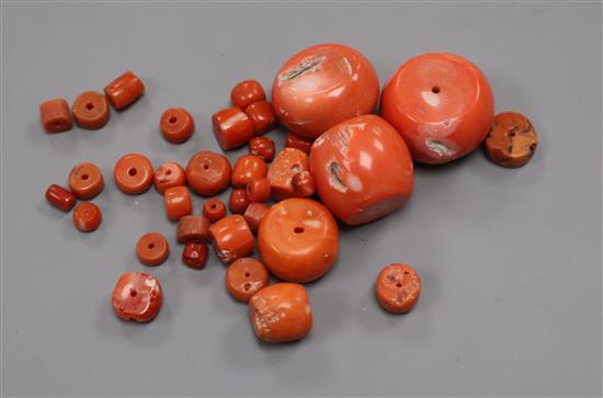 Chinese coral beads